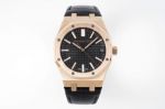 The Best Replica AP Royal Oak 15500 Black Dial Watch Swiss Movement Men 41MM 